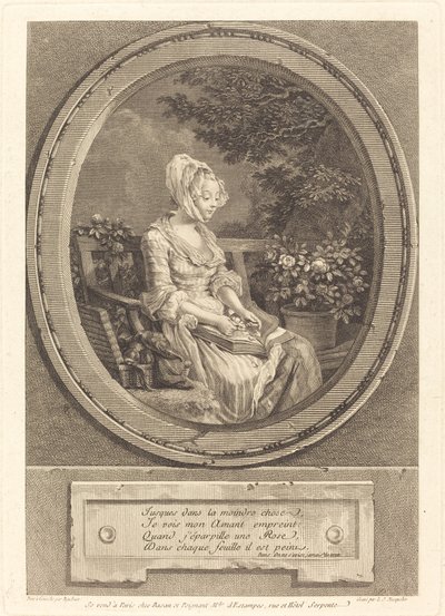 Ned til den minste ting av Louis Joseph Masquelier after Pierre Antoine Baudouin