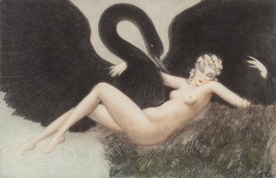 Leda og svanen, 1934. av Louis Justin Laurent Icart