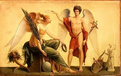 The Spirit of Commerce and of Abundance (olje på lerret) av Louis Lafitte