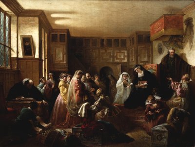 Mary, Queen of Scots, deler juvelene sine av Louis Lang