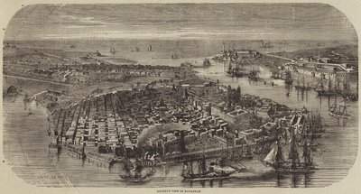 Havana med fugleperspektiv av Louis Le Breton
