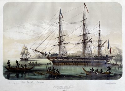 Astrolabe (nytt navn på "" Shell") og Zelee, båtene til Jules Dumont d