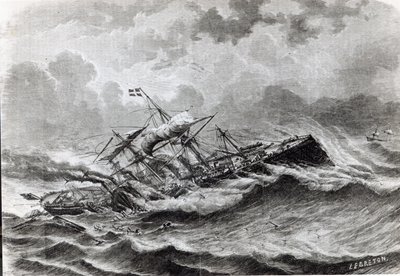 Katastrofen til Great Eastern i september 1861 av Louis Le Breton
