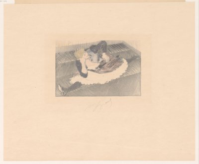Dansere i spagaat Det store gapet av Louis Legrand (signed by artist)