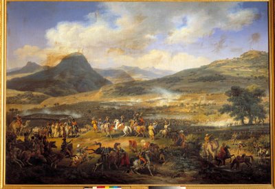 Kampanje (ekspedisjon) av Egypt (1798-1801): "" Slaget ved Mount Thabor, 16. april av Louis Lejeune