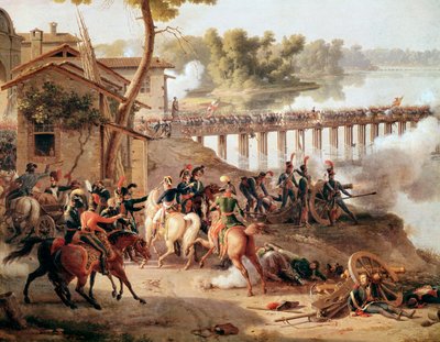 Napoleon Bonaparte ga ordre under slaget ved Lodi av Louis Lejeune