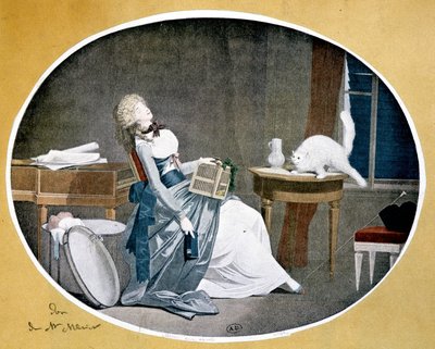 Reproduksjon av et maleri av Louis Boilly (1761-1845). av Louis Leopold (after) Boilly