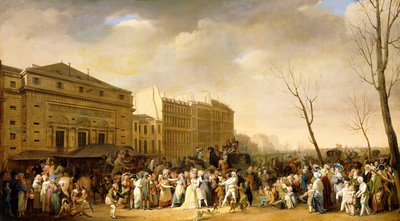 Et karneval på Boulevard du Crime av Louis Leopold Boilly