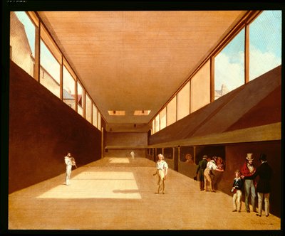 Interiøret i Jeu de Paume, Versailles av Louis Leopold Boilly