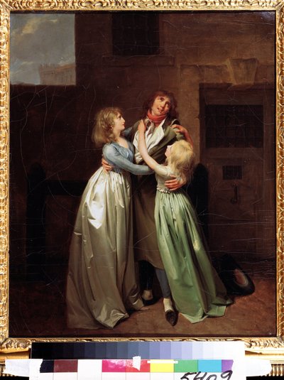 ""Den smertefulle separasjonen"" (En sørgelig avskjed) Maleri av Louis Leopold (Louis Leopold) Boilly (1761-1845) rundt 1780 Pushkin-museet, Moskva av Louis Leopold Boilly