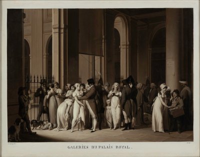 Galleriene til det kongelige slott, 1809. av Louis Leopold Boilly