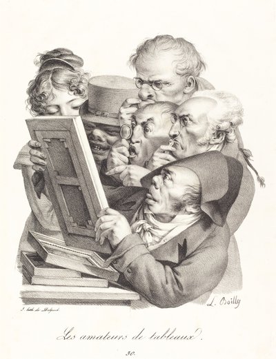 Bildeentusiastene av Louis Leopold Boilly