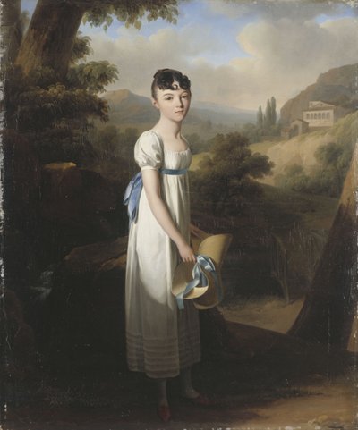 Portrett av Mademoiselle Athénaïs dAlbenas av Louis Leopold Boilly