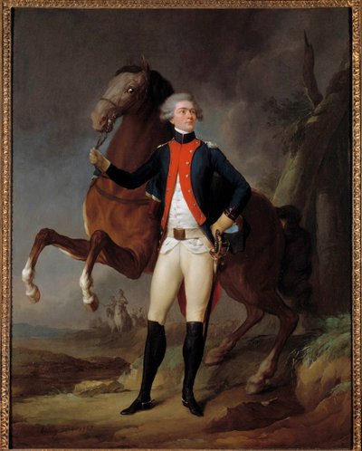 Portrett av Marie Gilbert Mottier, Marquis de La Fayette av Louis Leopold Boilly