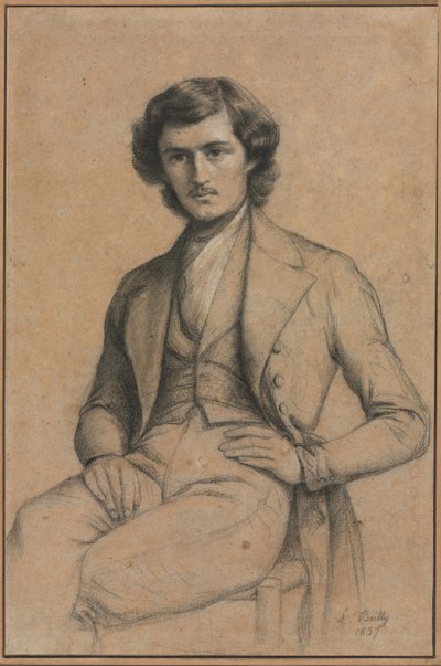 Portrett av en ung mann, 1837. av Louis Leopold Boilly