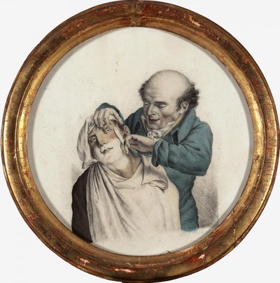 Dyktig barberer, 1823 av Louis Leopold Boilly