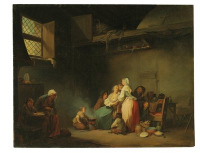 Suppe til kattene av Louis Leopold Boilly