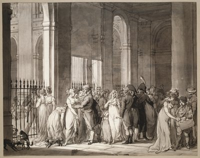 Arkadene på Palais-Royal av Louis Leopold Boilly