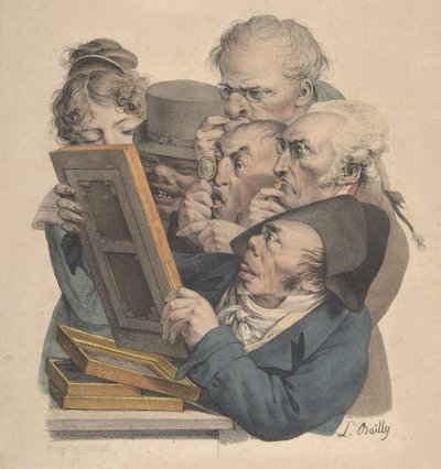 Kunstkjennerne, 1823-28. av Louis Leopold Boilly
