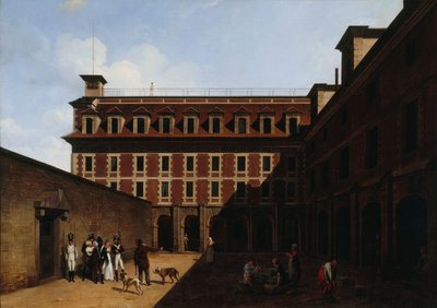 Madelonnettes fengsel, ca. 1810. av Louis Leopold Boilly