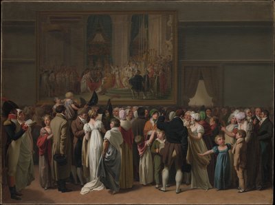 Den offentlige visningen av Davids «Kroning» på Louvre av Louis Leopold Boilly