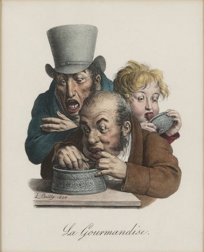 Fråtsingen, 1824-1825 av Louis Leopold Boilly