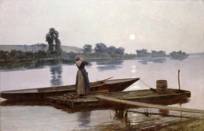 Kaller dem hjem for kveldsmat av Louis Lepoittevin