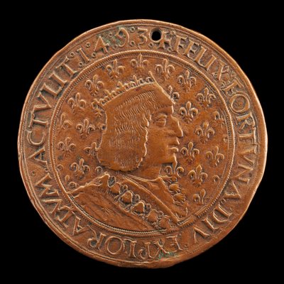 Charles VIII, 1470-1498, konge av Frankrike 1483 [forside], 14931494 av Louis Lepère