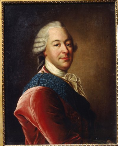 Portrett av grev Mikhail Illarionovich Vorontsov (1714-1767) (Portrett av grev M.I.Vorontsov). Maleri av Louis Tocque (1696-1772), olje på lerret, midten av 1700-tallet. Fransk kunst, rokokkokunst. Regionalt kunstmuseum, Simferopol (Ukraina) av Louis Tocqué