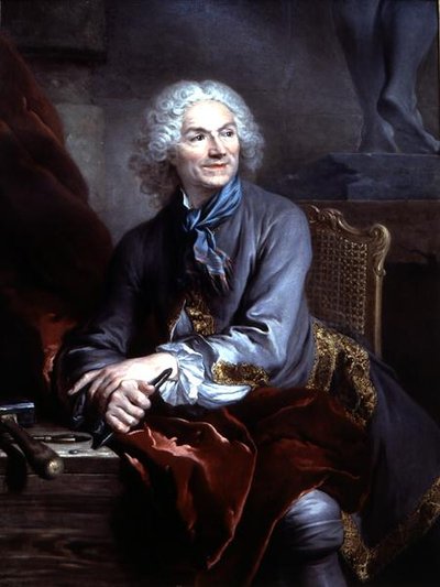 Portrett av Jean Louis Lemoyne (1665-1755) (olje på lerret) av Louis Tocqué