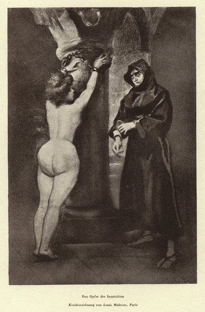 Et offer for inkvisisjonen (litho) av Louis Malteste