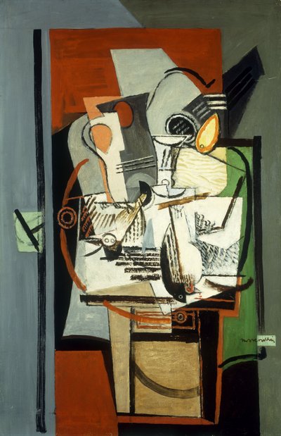 Stilleben; Nature Morte, ca. 1930 av Louis Marcoussis