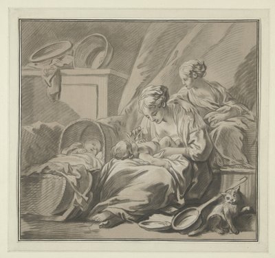 De goede moeder Den gode moren av Louis Marin Bonnet