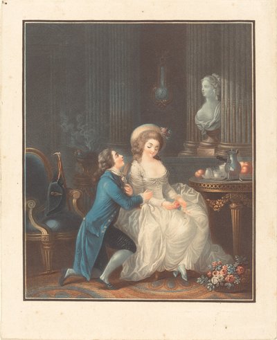 Elskeren lyttet. av Louis Marin Bonnet