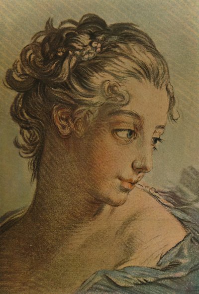 Head Of A Young Girl, c1760-1790, 1913 av Louis Marin Bonnet