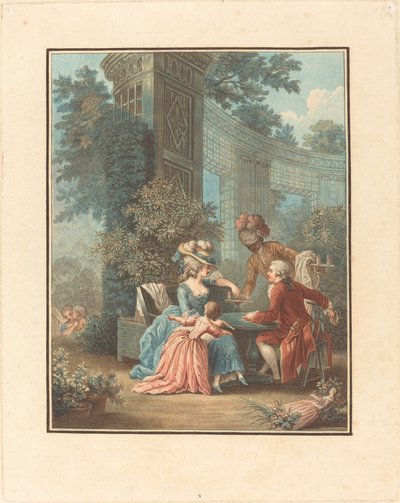 Ettermiddags te. av Louis Marin Bonnet