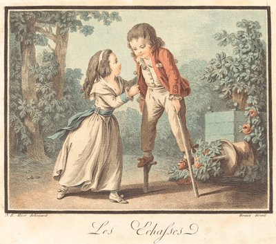Styltene, ca. 1790. av Louis Marin Bonnet