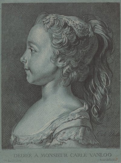 Marie-Rosalie Vanloo, ca. 1764. av Louis Marin Bonnet