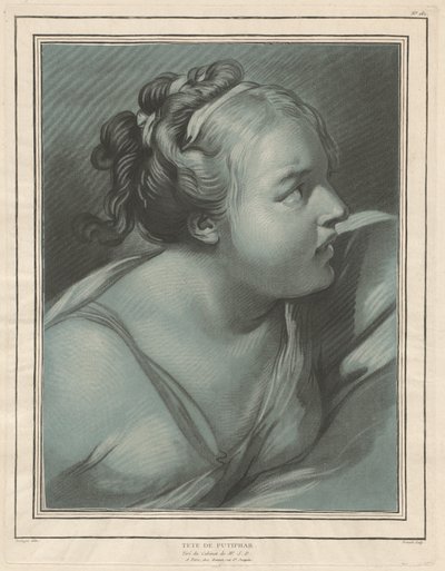 Tête de Putiphar Leder for Potifars kone, 1773. av Louis Marin Bonnet