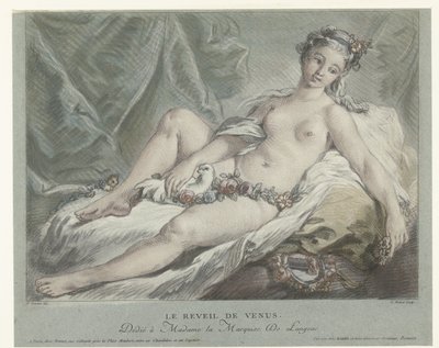 Venus våkner Le reveil de Venus (tittel på objekt) av Louis Marin Bonnet