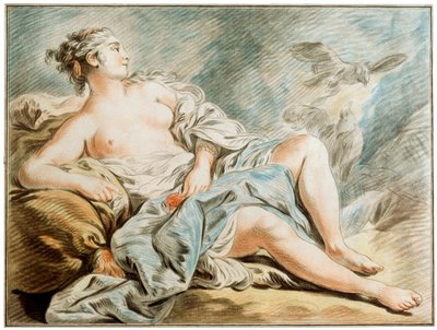 Venus med duer, 1700-tallet. av Louis Marin Bonnet
