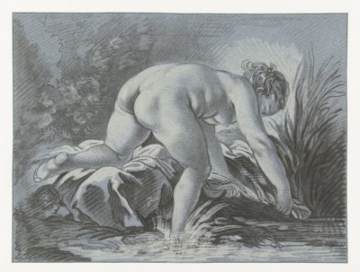 Kvinne vasker la laveuse av Louis Marin Bonnet