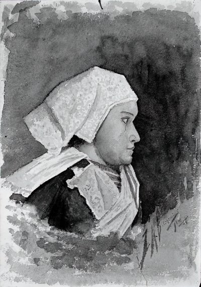 Brittany Peasant Woman, 1884. av Louis Michel Eilshemius