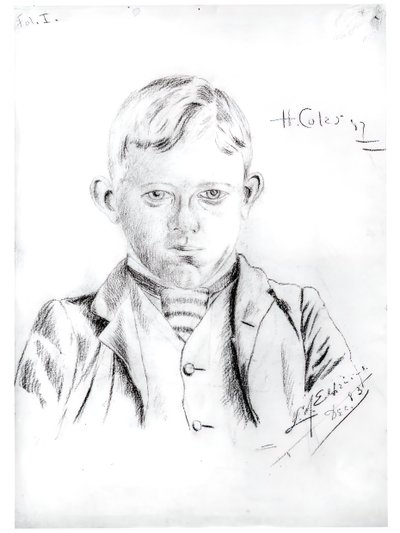 Portrett av Howard L. Coles, desember 1883. av Louis Michel Eilshemius