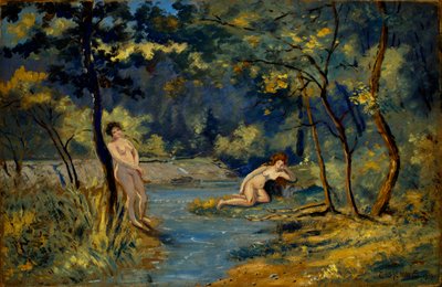Stående og liggende nymfer, 1908. av Louis Michel Eilshemius