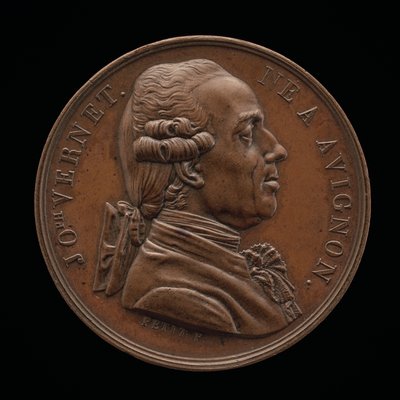 Claude-Joseph Vernet, 1714-1789, Painter [obverse], 1826.  av Louis Michel Petit