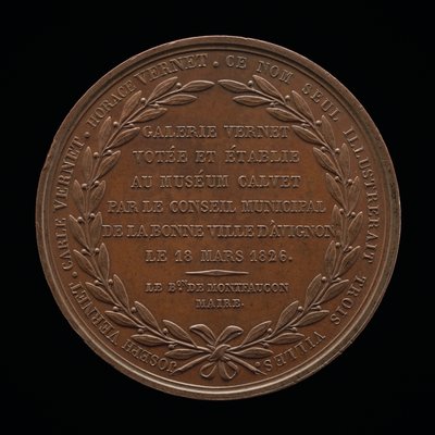 Inskripsjon [revers], 1826. av Louis Michel Petit