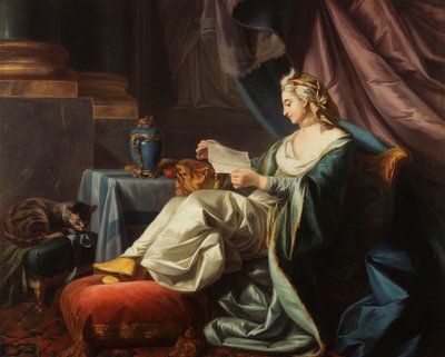 En ung sultan leser et brev, av Louis Michel van Loo