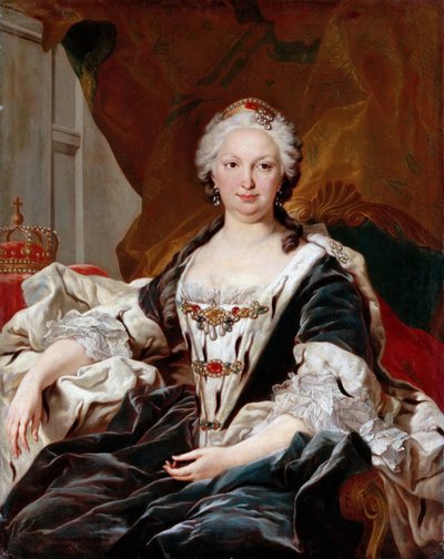 Elisabeth Farnese 1692-1766, dronning av Spania av Louis Michel van Loo