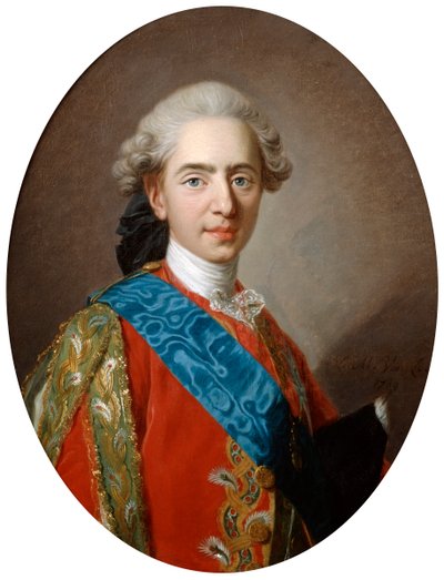Duc de Berry, senere kong Louis XVI, 15 år gammel, c1769 av Louis Michel van Loo